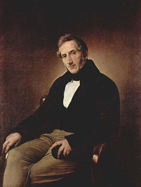 Francesco Hayez Portrait of Alessandro Manzoni Germany oil painting art